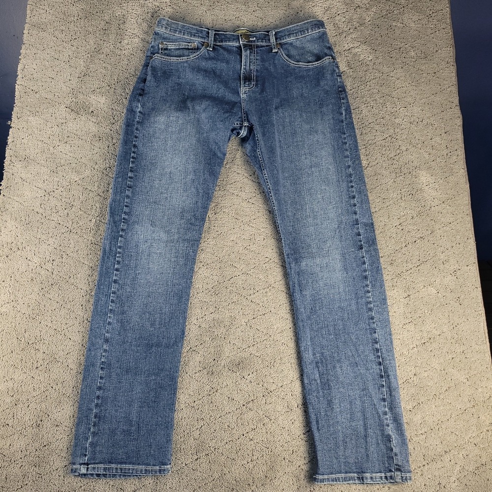 Wrangler 20X Jeans Mens 36x36 Blue Slim Fit Straight Leg Cowboy Stretch Workwear